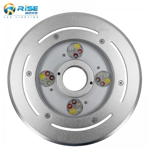 Китайская фабрика IP68 Водонепроницаемое кольцо для фонтана DMX / RDM Control RGBW / RGBWA Светодиодная насадка для фонтана
         